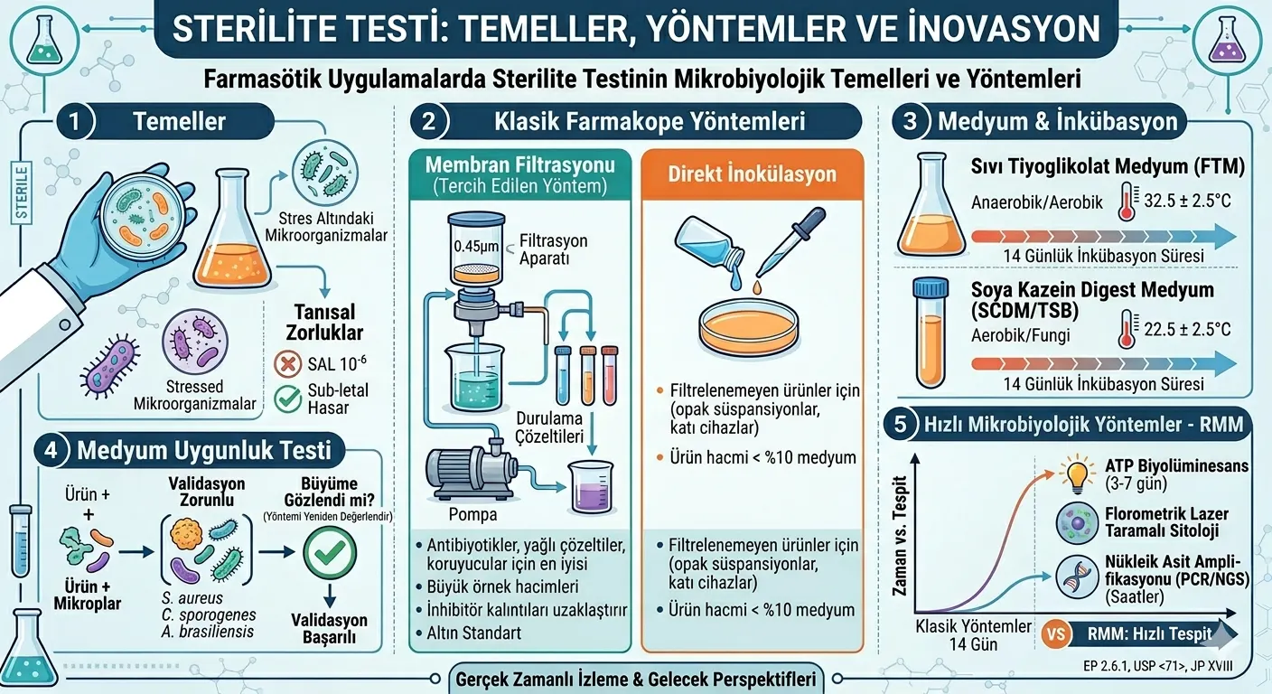 MİKROBİYOLOJİDE STERİLİTE TESTLERİ HAKKINDA BİR İNCELEME görseli