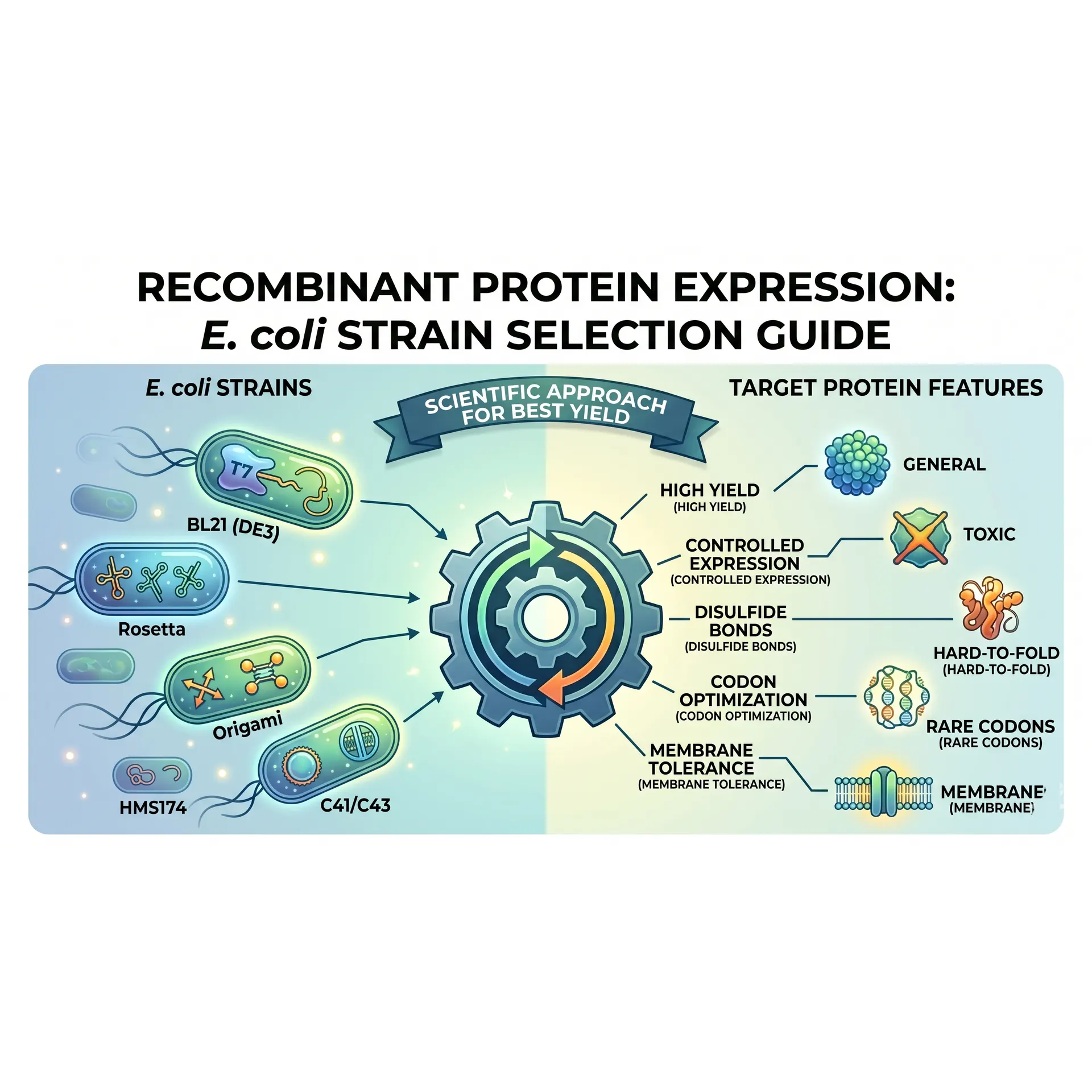 Recombinant Protein Expression: The Ultimate E. coli Strain Selection Guide kapak görseli